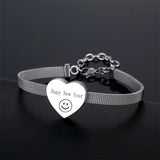 Engraved Name Bracelet Watchband Personalized Bangle Bracelet