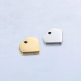 Stainless Steel Engraved Logo Tag Charms - Engravable Jewelry Charms