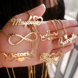 Personalized Stainless Steel Box Chain Name Necklace for Women