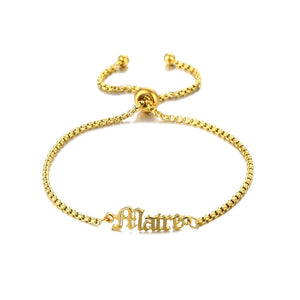 Custom Stainless Steel Name Bracelet for Women