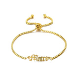 Custom Stainless Steel Name Bracelet for Women