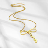 Custom Infinity Name Necklace for Women Engraved Pendant Personalized Jewelry