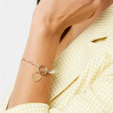 Stainless Steel Heart Charm Bracelet for Women