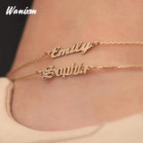 Customized Stainless Steel Name Anklet for Her