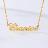 Custom Stainless Steel Name Necklace Personalized Nameplate Jewelry