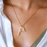 Personalized Stainless Steel Name Necklace Custom Letter Nameplate Pendant