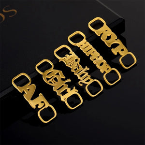 Personalized Stainless Steel Name Shoe Buckle For Women Girls