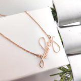 Stainless Steel Necklace High Pendant Non-Fading Name Minimalist Chain for Kids