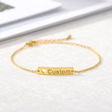 Custom Stainless Steel Child ID Bracelet Adjustable Birthday
