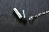 Engrave Initial Charm Urn Ashes Pendant Necklace