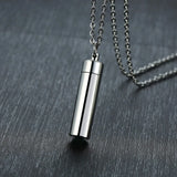 Engrave Initial Charm Urn Ashes Pendant Necklace