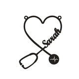Stethoscope Name Necklace Personalized Pendant Collar Choker