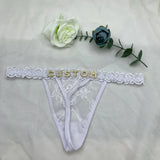 Custom Name Jewelry Thong Panties for Women