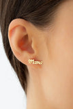 Dainty Stud Earrings, Personalized Stainless Steel Name Jewelry, Birthday Gift