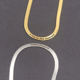 Personalized Stainless Steel Snake Chain Choker Necklace