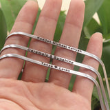 Personalized Stainless Steel Snake Chain Choker Necklace