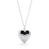 Love Heart Necklace Photo Box Locket Pendant Couple Jewelry Gift