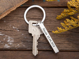 Personalized Stainless Steel Name Keychain for Women Men