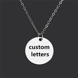 Personalized Stainless Steel Heart Star Pendant Necklace