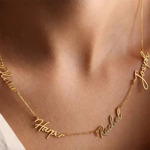 Personalized Name Necklace Stainless Steel Choker Pendant Jewelry Gift