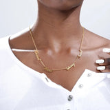 Personalized Name Necklace Stainless Steel Choker Pendant Jewelry Gift