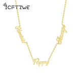 Personalized Name Necklace Stainless Steel Choker Pendant Jewelry Gift