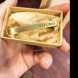 Personalized Engraved Name Clip Tie Clip for Men
