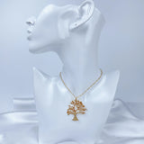 Custom Tree Of Life Name Necklace Personalized Stainless Steel Pendant