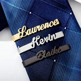 Personalized Stainless Steel Tie Clip - Customizable Wedding Gift for Men