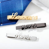 Personalized Stainless Steel Tie Clip - Customizable Wedding Gift for Men