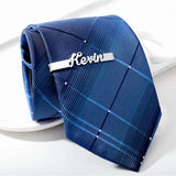 Personalized Stainless Steel Tie Clip - Customizable Wedding Gift for Men