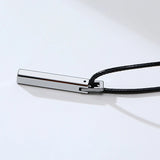 Personalized Tungsten ID Necklace Pendant for Men Women