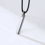 Personalized Tungsten ID Necklace Pendant for Men Women