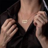 Personalized Steel O-Chain Necklace with Heart