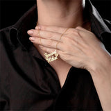 Personalized Steel O-Chain Necklace with Heart