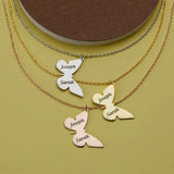 Two Names Necklace Personalized Stainless Steel Romantic Couple Choker
