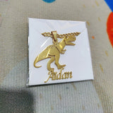 Personalized Tyrannosaurus Rex Dinosaur Name Necklace