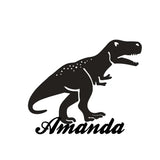 Personalized Tyrannosaurus Rex Dinosaur Name Necklace