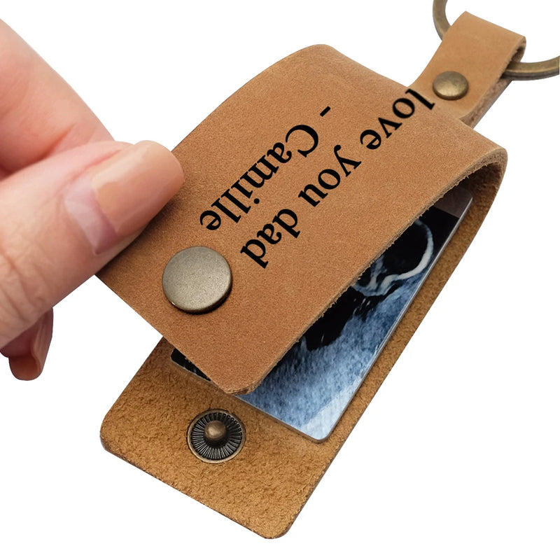 Personalized Sonogram Daddy Keychain