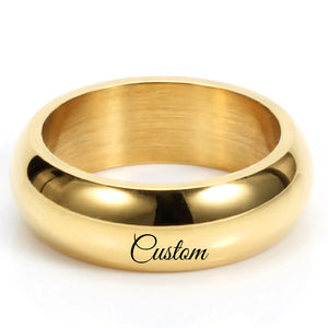 Unique Couple Rings Set - Stainless Steel Rings for Christmas Gift