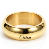 Unique Couple Rings Set - Stainless Steel Rings for Christmas Gift