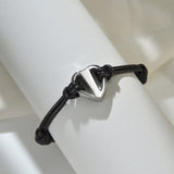 Unisex Stainless Steel Heart Cremation Urns Bracelet for Ashes