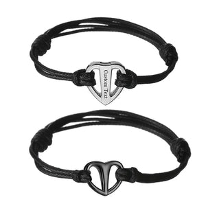 Unisex Stainless Steel Heart Cremation Urns Bracelet for Ashes