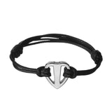 Unisex Stainless Steel Heart Cremation Urns Bracelet for Ashes