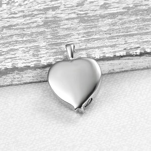 Angel Wings Heart Cremation Jewelry Keepsake Urn Necklace for Ashes
