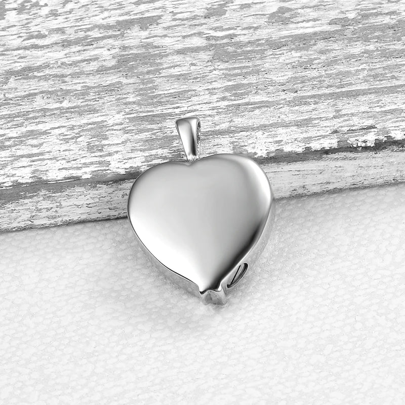 Angel Wings Heart Cremation Jewelry Keepsake Urn Necklace for Ashes