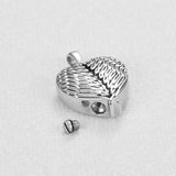 Angel Wings Heart Cremation Jewelry Keepsake Urn Necklace for Ashes
