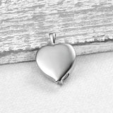 Angel Wings Heart Cremation Jewelry Keepsake Urn Necklace for Ashes