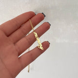 Vertical Name Necklace, Custom Dainty Necklace, Gift For Women