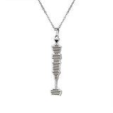 Voice Records Pendant Necklace Stainless Steel Necklace Jewelry Gift